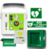 Smarty Saver | stickers | Groene binnenkast met alarm | safeset | batterij | elektrode | Hardcase AED-tas 