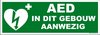 AED in dit gebouw aanwezig