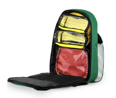 AED backpack open