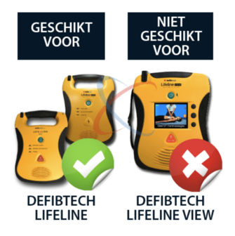geschikt voor Defibtech Lifeline AED's