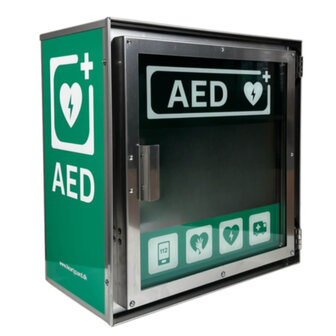 HeartGuard Protect (Claus Andersen) RVS buitenkast met alarm en ventilatiesysteem