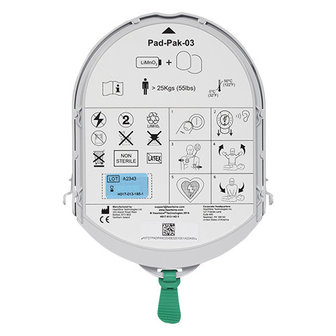 Heartsine Samaritan PAD-PAK | elektrode en batterij in &eacute;&eacute;n |  Geschikt voor de types 300P, 350P, 360P en 500P | l