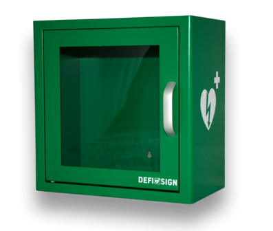 AED wandkast | binnenkast | alarm 100db bij openen deur | voorzien van AED logo van de ILCOR | voor al onze AED's