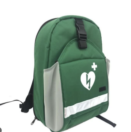 AED backpack | geschikt voor alle (door ons gevoerde) AED's | voorvak voor AED | groot binnenvak met 3 tasjes