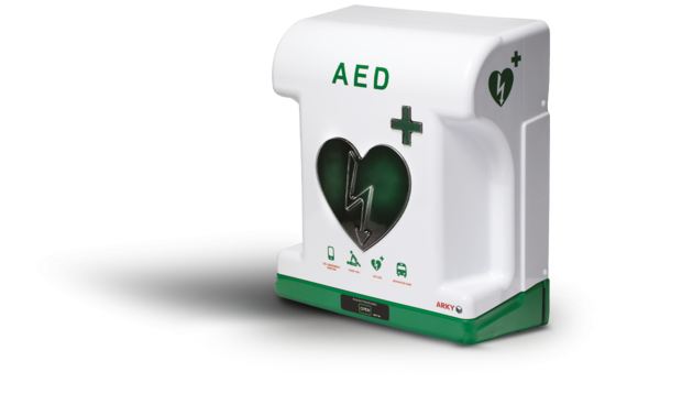 Arky AED buitenkast met alarm  | voorzien van verwarming en ventilatie | temperaturen tussen -30°C en 50°C  | Int