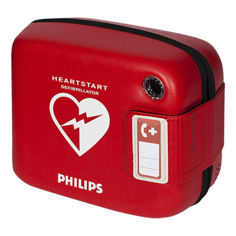 Luxe draagtas voor Philips Frx AED | Zelftestindicator zichtbaar zonder tas te openen | Stevige hardcase | Ruimte voor reserve-