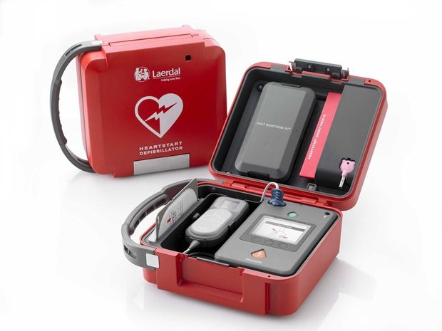 Luxe draagtas/koffer voor de Philips FR3 |  plaats voor extra set elektrodes, rescue-kit en kindersleutel | 