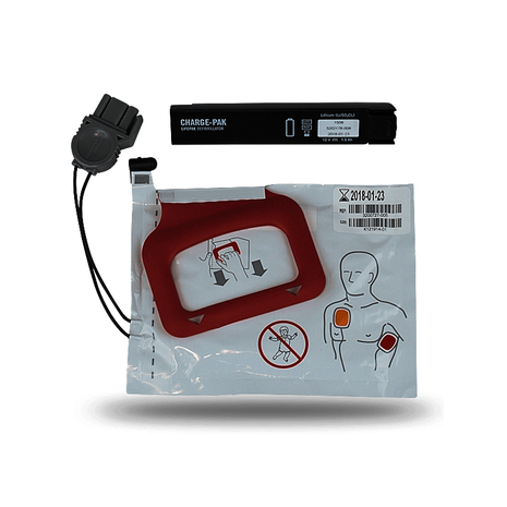 Elektrode 1x + batterij voor de Physio-Control / CR-Plus en CR-Express | levensduur 2,5 jaar | wordt per set verkocht.