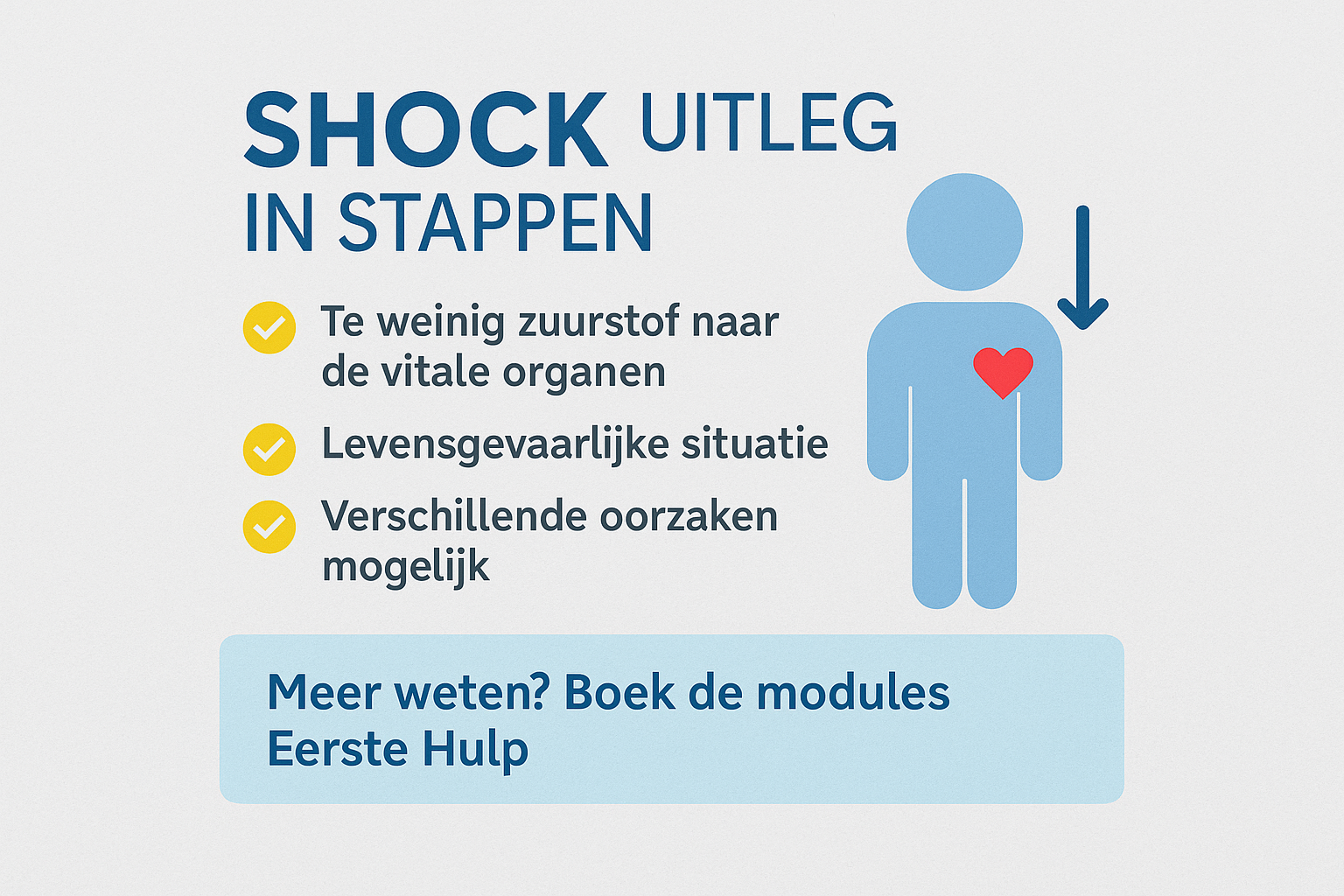 Stapsgewijze uitleg over shock tijdens BHV module