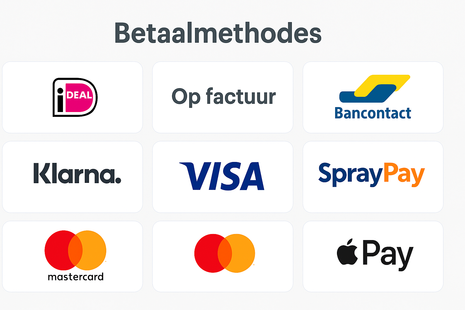 Betaalmogelijkheden AED Webshop