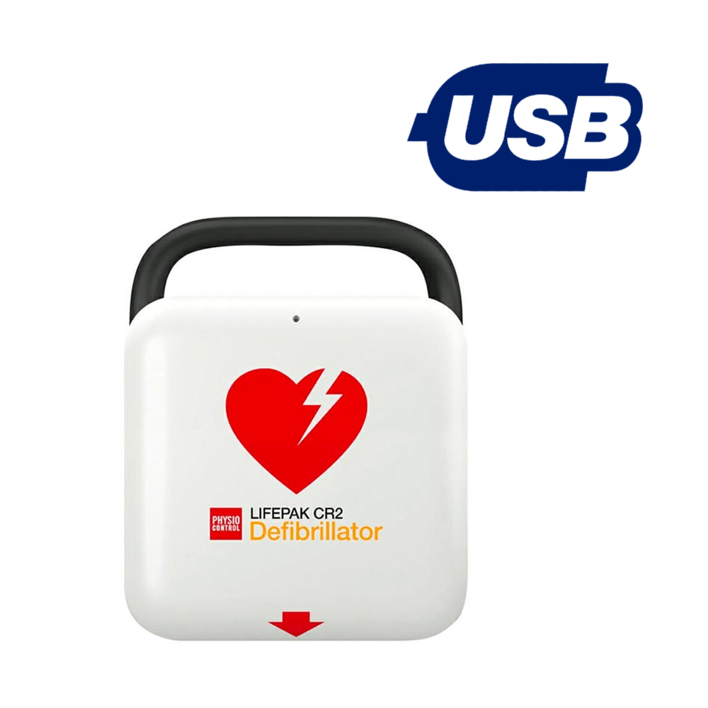 Physio-Control Lifepak CR2 USB halfautomaat met QUIK-STEP elektroden