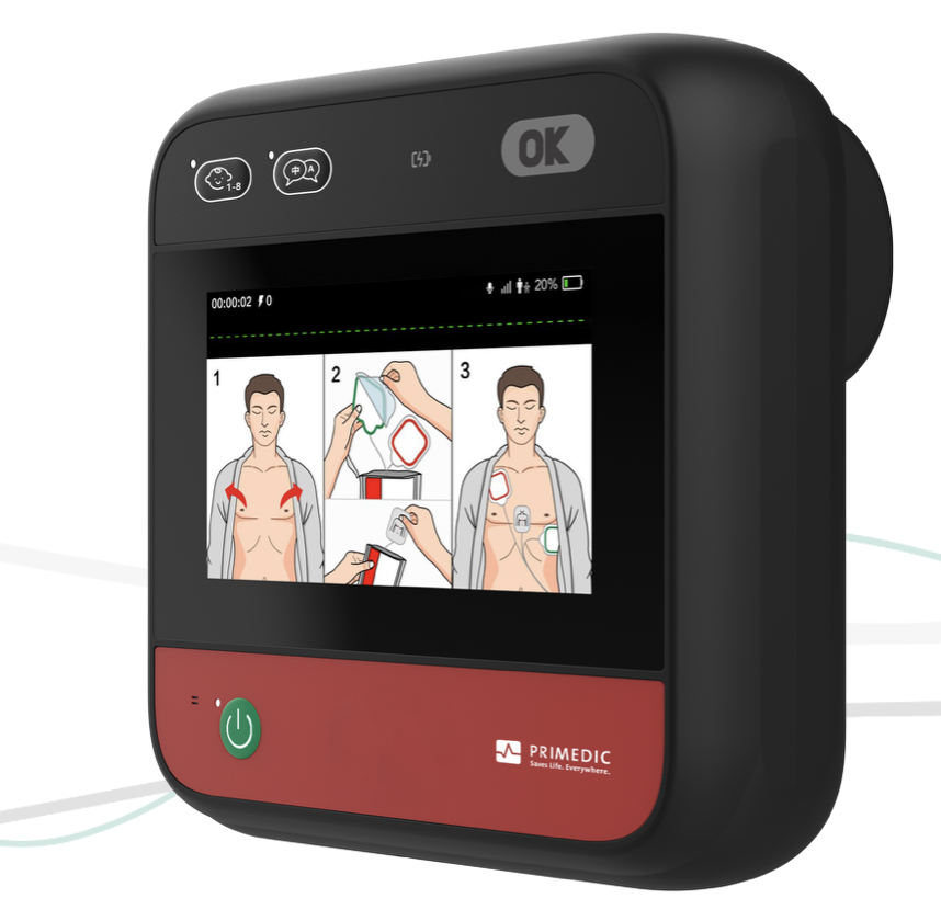 Primedic Heartsave myPAD Display AED halfautomaat met kleurdisplay en ECG