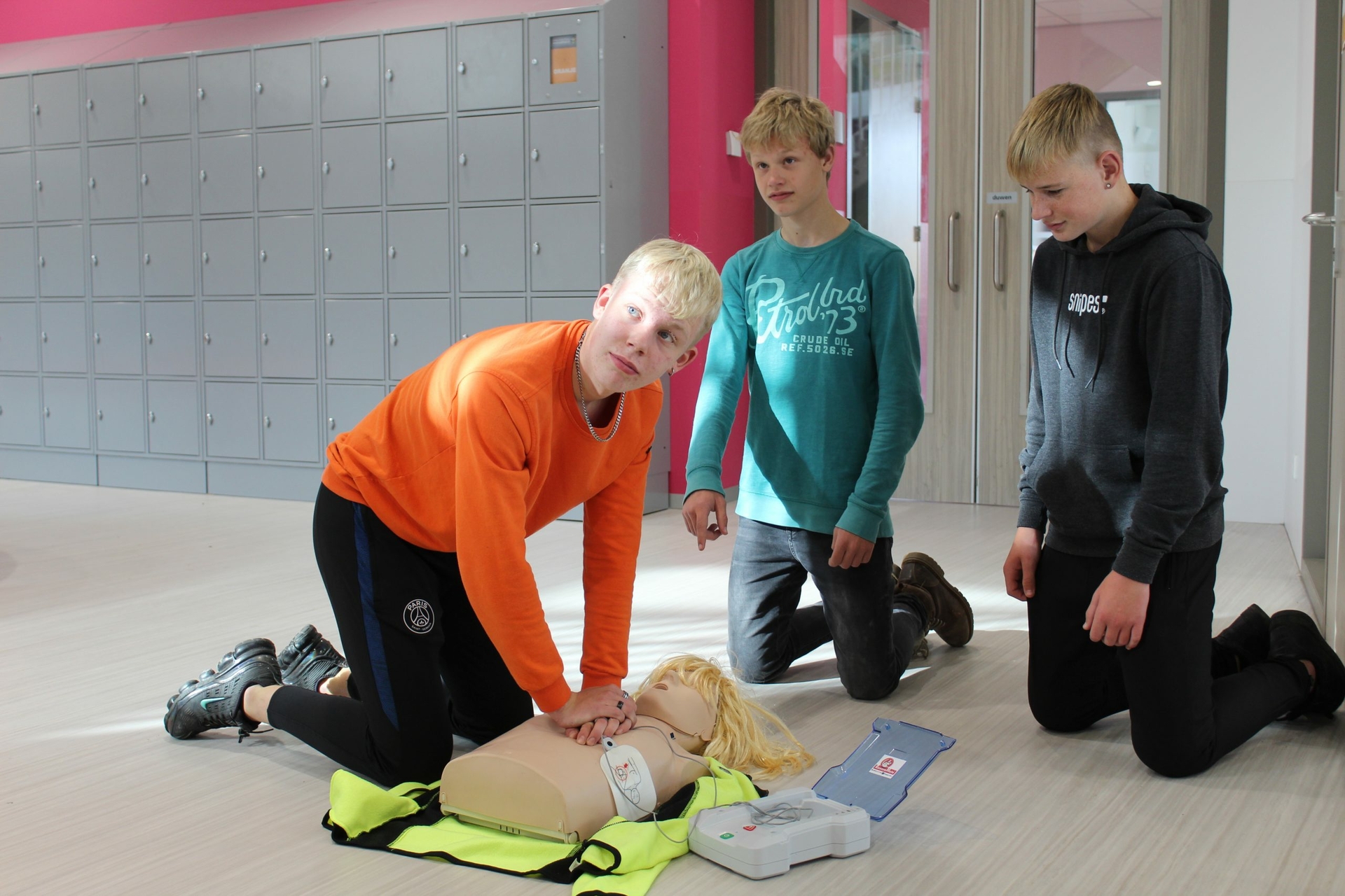 reanimeren op school door studenten